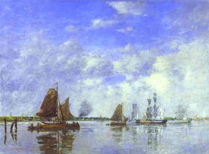   "The Meuse at Dordrecht". 