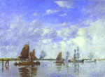Эжен Буден "The Meuse at Dordrecht"