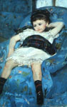 Мэри Кассат "Маленькая девочка в голубом кресле"