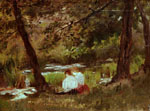 Мэри Кассат "Две женщины, сидящие около лесного ручья"