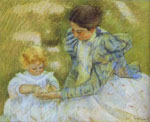 Мэри Кассат "Мать, играющая со своим ребенком"