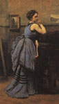 Камиль Коро "Женщина в голубом"