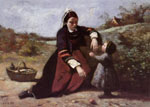 Камиль Коро "Бретонская женщина со своим ребенком"
