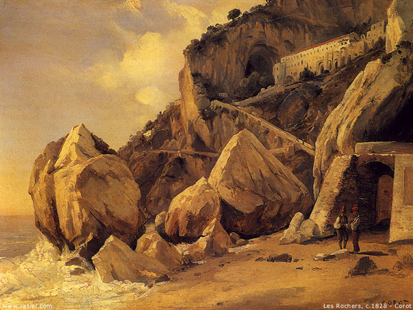 Камиль Коро "Скалы в Амальфи"