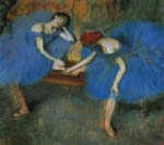 Эдгар Дега "Две танцовщицы в голубом"