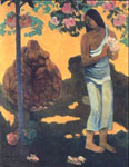 Поль Гоген "Женщина с цветами в руках"