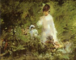 Эдуард Мане "Молодая женщина среди цветов"