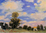 Клод Моне "Поле маков у Аржантёя" (Небо и линия горизонта)