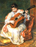 Пьер Огюст Ренуар "Женщина, играющая на гитаре"