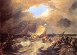 Джозеф Тёрнер "Мол в Кале: французские рыбаки готовятся выйти в море, английский корабль причаливает"