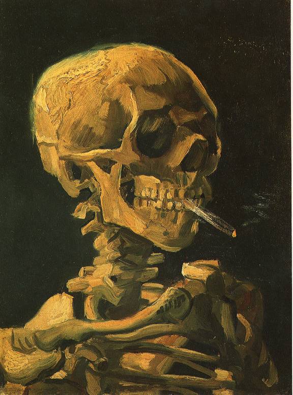 Винсент Ван Гог "Скелет с сигаретой"