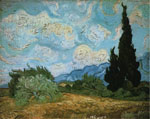 Винсент Ван Гог "Пшеничное поле с кипарисом"