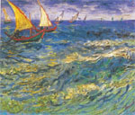 Винсент Ван Гог "Морской пейзаж в Сент-Мари"