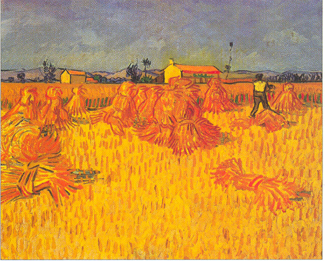 Винсент Ван Гог "Пшеничное поле со снопами"